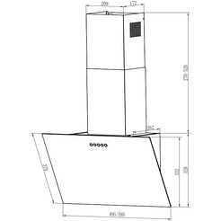 Кухонная вытяжка Weissgauff Sigma 60 PB WH