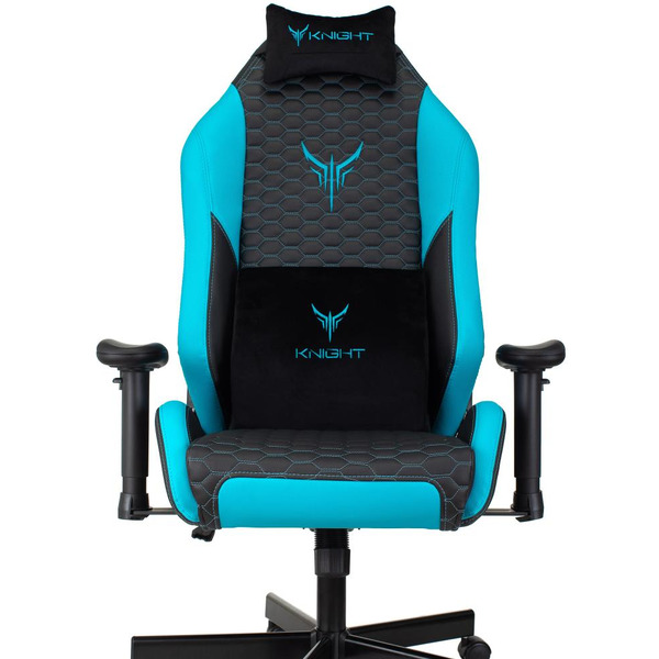 Кресло игровое Knight Neon (1717271) черный/голубой