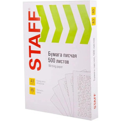 Офисная бумага STAFF A3 65 г/м2 500 л 114213