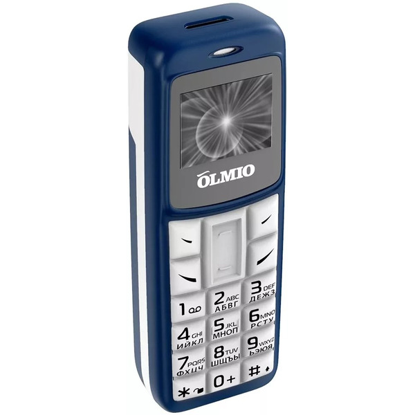 Мобильный телефон Olmio A02 (синий-белый)