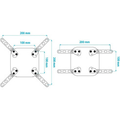 Комплект адаптеров Kromax ADAPTER-200 (черный)