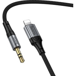 Кабель Hoco UPA33A Lightning - 3.5 мм Jack (1.5 м, черный)
