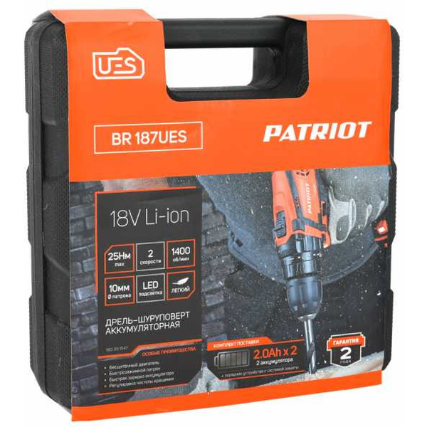 Дрель-шуруповерт Patriot BR 187UES