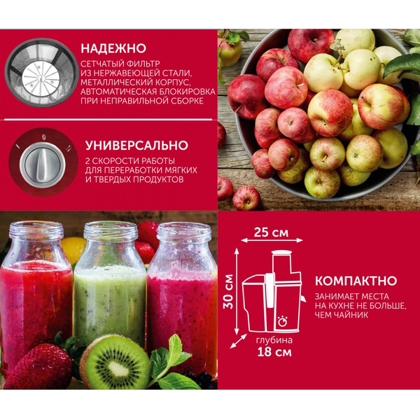 Соковыжималка SCARLETT SC-JE50S15R