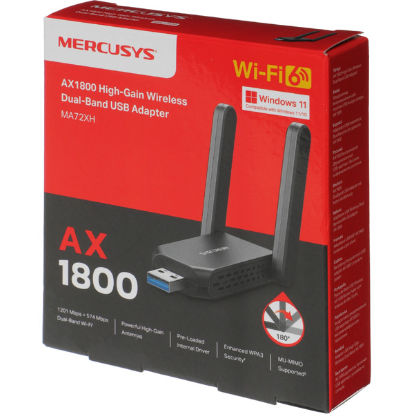Wi-Fi адаптер Mercusys MA72XH