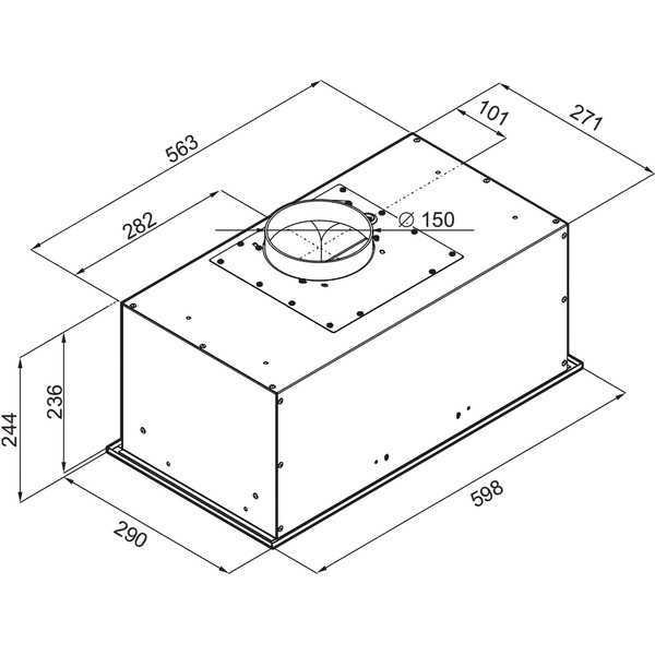 Кухонная вытяжка MAUNFELD Crosby Power 60 (нержавеющая сталь)