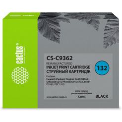 Картридж струйный Cactus CS-C9362 №132 (черный)