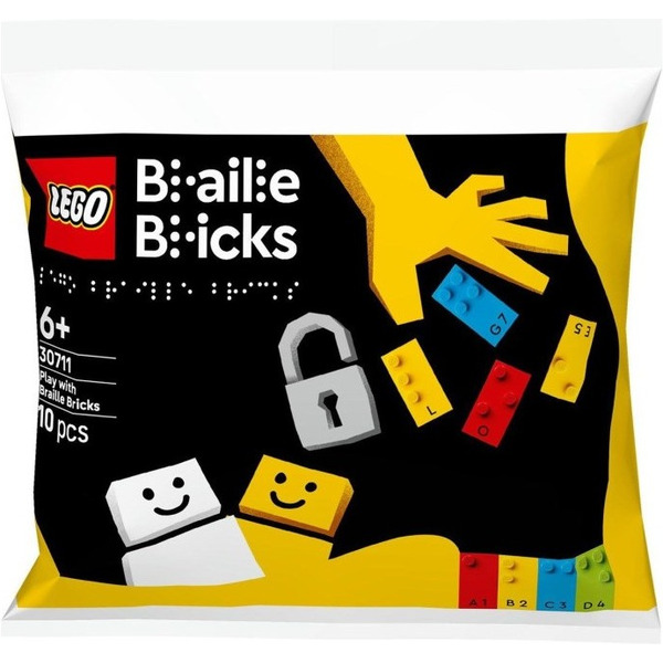 Конструктор LEGO Braille Bricks 30711 Игра с кубиками Брайля