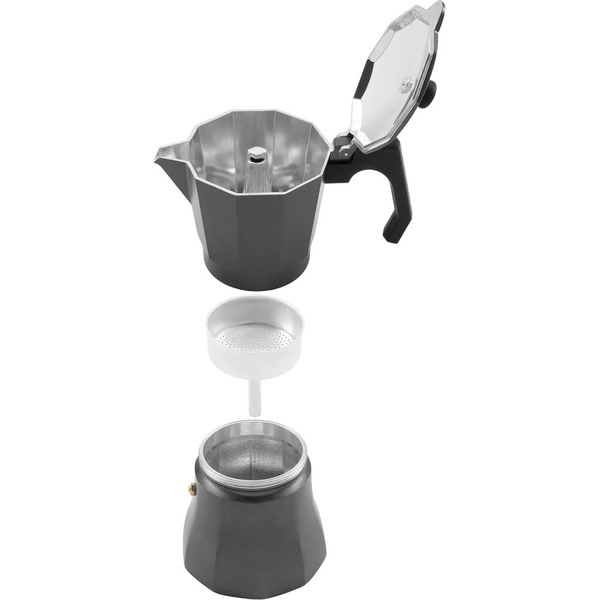 Гейзерная кофеварка POLARIS Graphit-9С графит