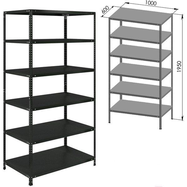 Стеллаж Brabix Ms Kd-200/60-6 291274