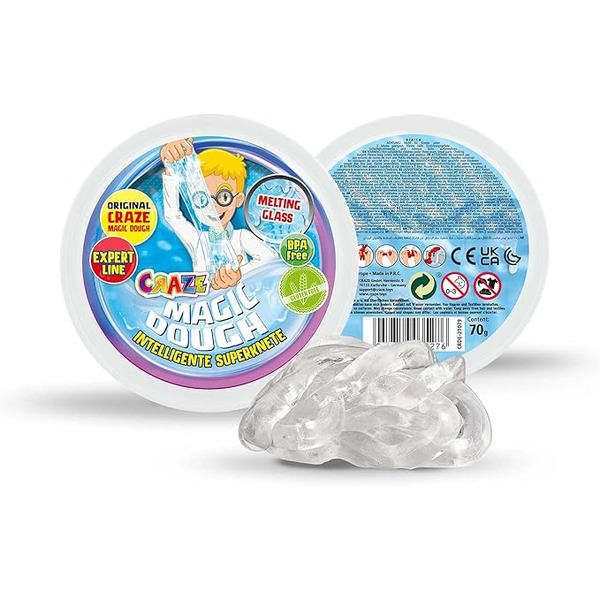 Тесто-попрыгунчик CRAZE Magic Dough Опыты профессора с эффектом жидкого стекла 28605