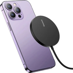Беспроводное зарядное Baseus Simple Mini3 Magnetic Wireless Charger 15W CCJJ040001 (черный)
