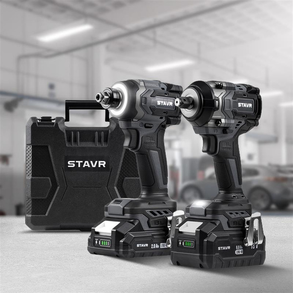 Аккумуляторная ударная дрель-шуруповерт STAVR SID 18BL-230V-1K