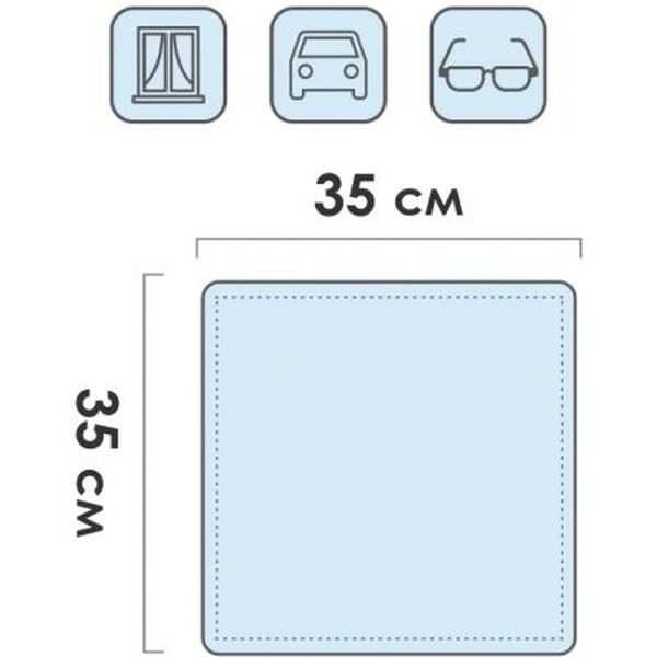 Салфетка хозяйственная Perfecto Linea Чистое окно 45-350110 1 шт