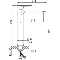 Смеситель Lauter Reef 21CK8678BS
