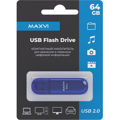 USB флеш-накопитель Maxvi P1 64GB (синий)