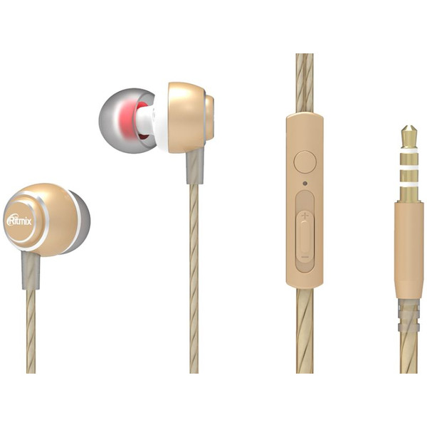Наушники RITMIX RH-150M (золотистый)