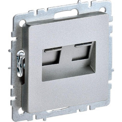 Розетка компьютерная IEK Brite РК10-2-БрА