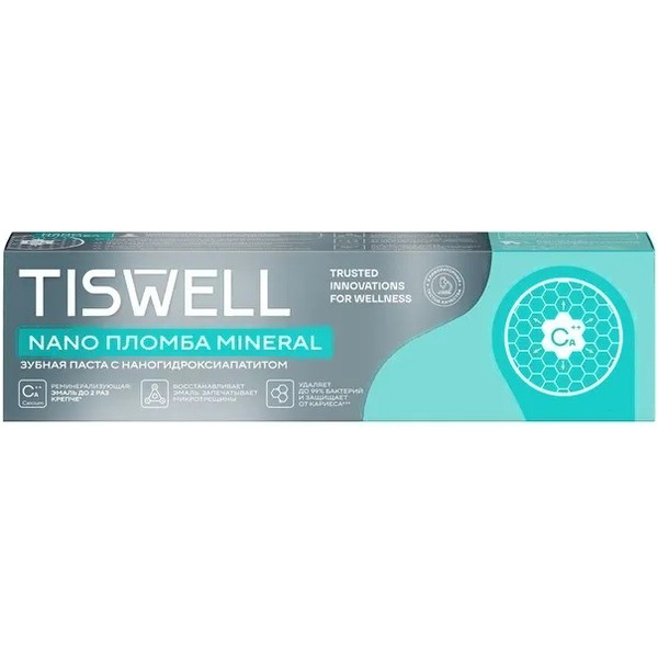 Зубная паста Tiswell Реминерализующая с наногидроксиапатитом (110г)