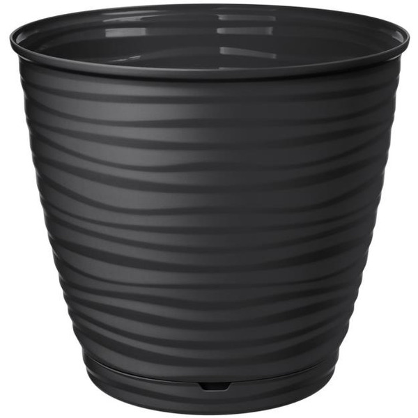Горшок для цветов IDILAND Saffron 221610230/02 (черный)