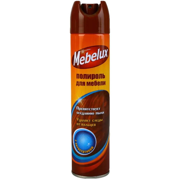 Полироль для мебели Мебелюкс (Mebelux) с антистатиком 300 см3