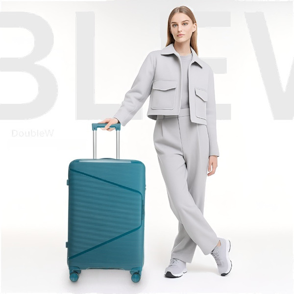 Чемодан на колесах DoubleW Nexo (L, синий)