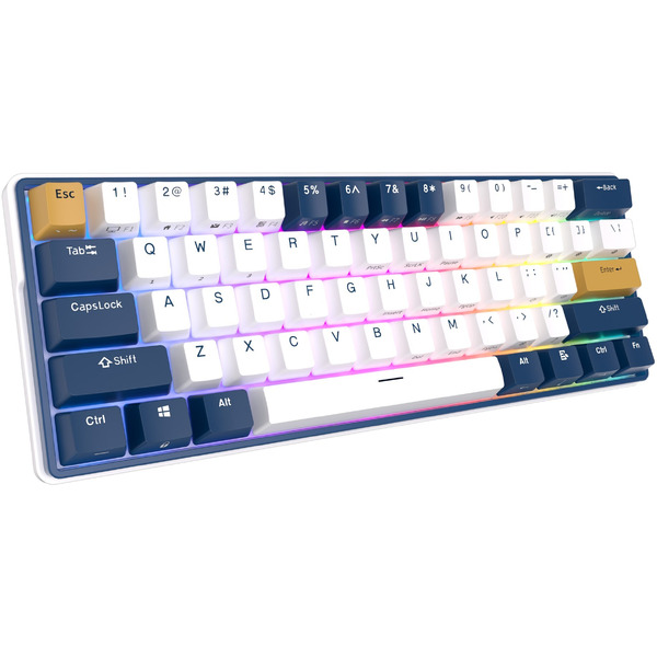 Клавиатура Royal Kludge RK61 Plus RGB (белый, RK Brown)