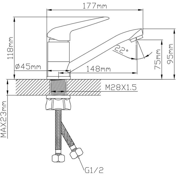 Смеситель AV Engineering AVPOS4-A173-148