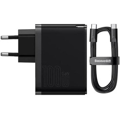 Сетевое зарядное устройство Baseus GaN5 Pro Fast Charger C+U 100W CCGP090201 Black