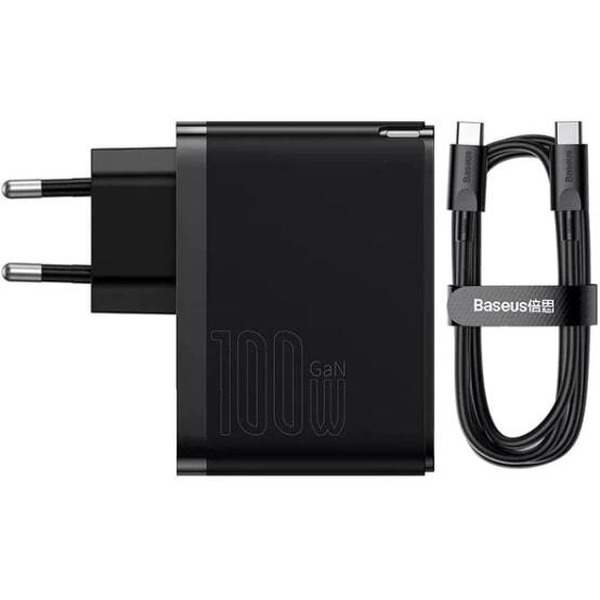 Сетевое зарядное устройство Baseus GaN5 Pro Fast Charger C+U 100W CCGP090201 Black
