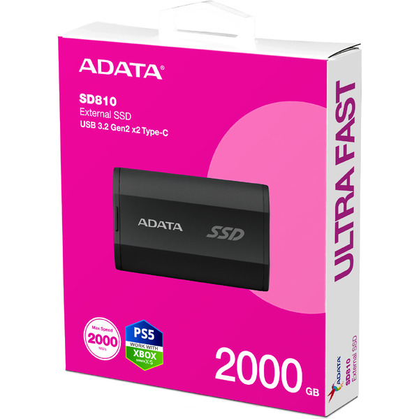Внешний накопитель ADATA SD810 2TB SD810-2000G-CBK