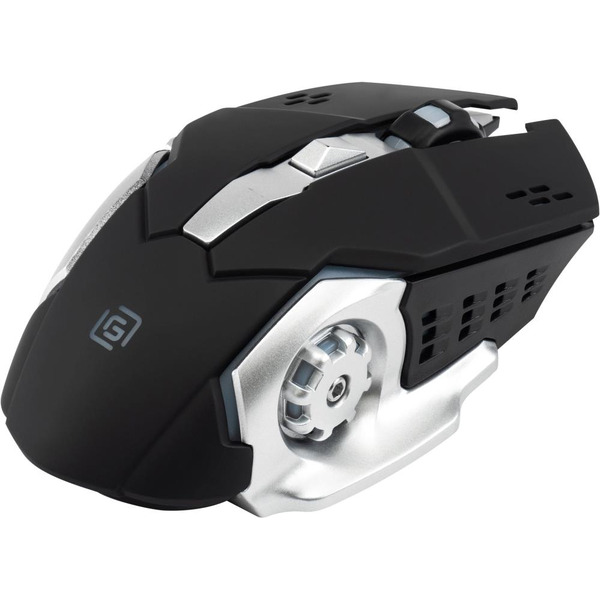 Мышь OKLICK 770GW (черный/серебристый)