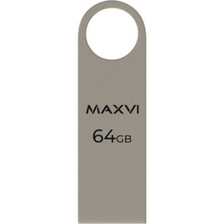 USB флеш Maxvi MK 64GB FD64GBUSB20C10MK (серебристый)