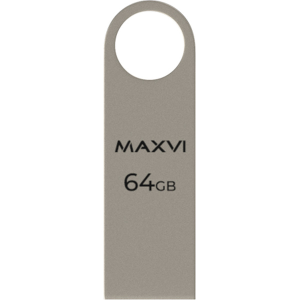 USB флеш Maxvi MK 64GB FD64GBUSB20C10MK (серебристый)
