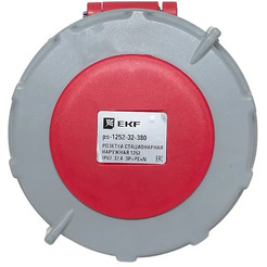 Розетка стационарная наружная EKF 1252 3Р+РЕ+N 32А 380В IP67 PROxima