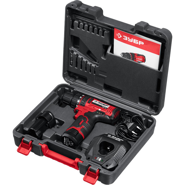 Дрель-шуруповерт Зубр Мастер ДШЛ-125-22 (с 2-мя АКБ, кейс)