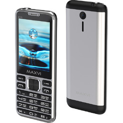 Мобильный телефон Maxvi X10i +ЗУ WC-112 (серебристый)