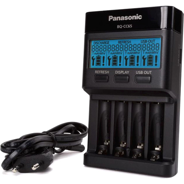 Зарядное устройство Panasonic BQ-CC65E ERP (черный)