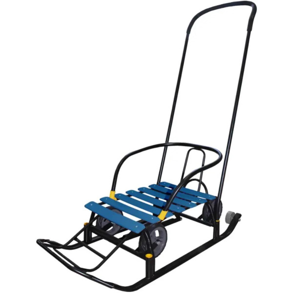 Санки GalaXy Мишутка Универсал 1 (Черный/голубой)