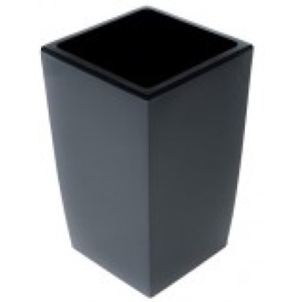 Кашпо для цветов со вставкой GARDENPLAST  "ЖАСМИН" 65006 графит