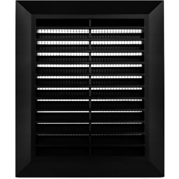 Решетка с сеткой от насекомых Awenta Classic T48CZ 14x17 (черный)