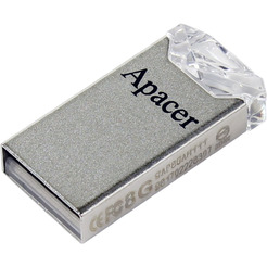 USB Flash Apacer AH111 64GB AP64GAH111CR-1 (белый/серебристый)