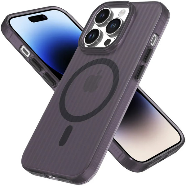 Задняя накладка CASE Translucent Strip Apple iPhone 14 Pro (черный)