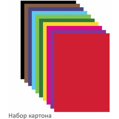 Набор цветного картона и бумаги ЮНЛАНДИЯ 111324