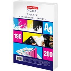 Фотобумага BRAUBERG DIGITAL А4 плотная 200л 115383