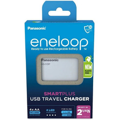 Аккумулятор с зарядным устройством Panasonic Eneloop BQ-CC87/4xBK-3MCCE USB-Charger (K-KJ87MCD40USB)