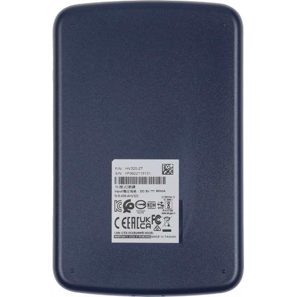 Внешний накопитель ADATA HV320 AHV320-2TU31-CBL 2TB (синий)