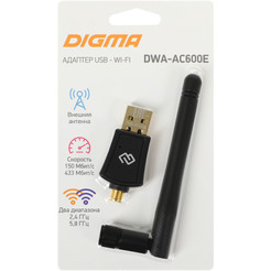 Wi-Fi адаптер Digma DWA-AC600E