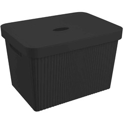 Лоток с крышкой Бытпласт Econova Velvet 434249713 20л (черный)