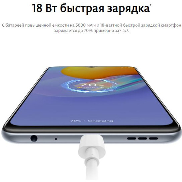 Смартфон vivo Y31 4Gb/64Gb (черный асфальт)